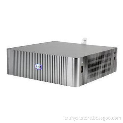 Silent MINI-ITX Aluminum Computer Cases Silver , Horizontal